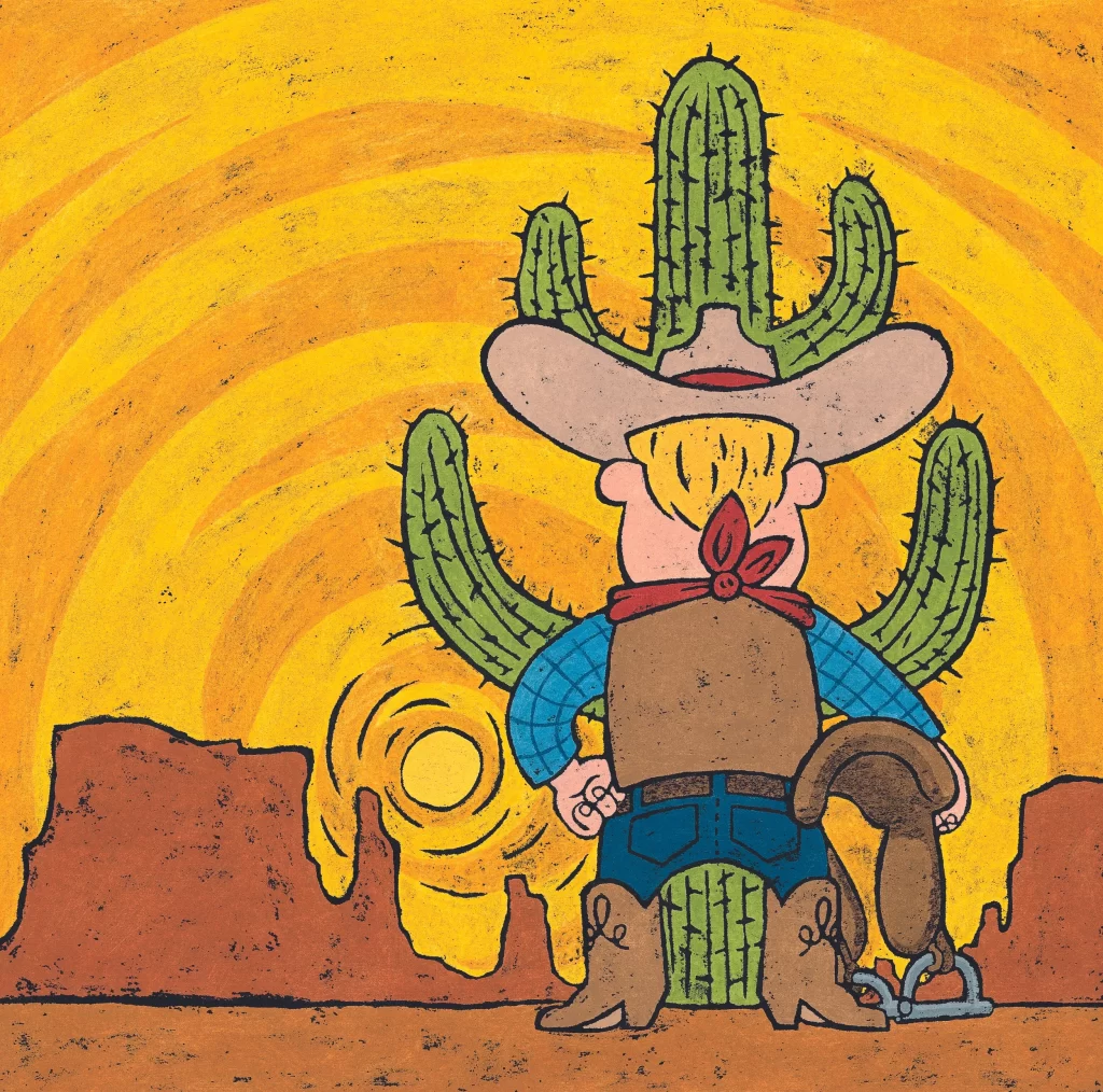 Cowboy Cactus Country Are You a Horse Art