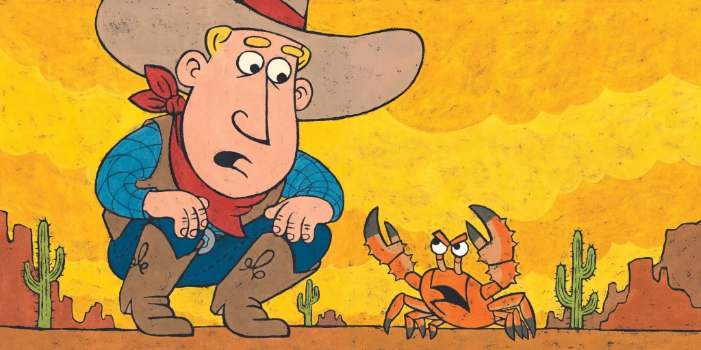 Cowboy Crab Standoff Are You a Horse Illustration