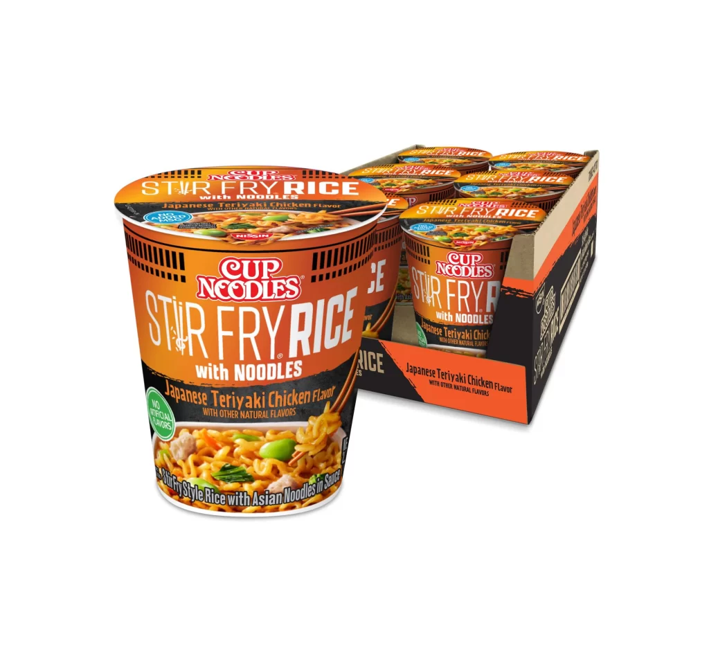 Cup Noodles Stir Fry Rice with Noodle Can