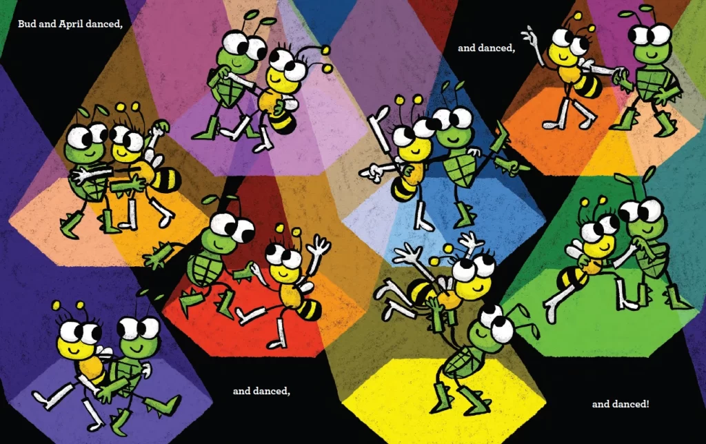 Dancing Bugs Unstinky Book Hexagon Spread
