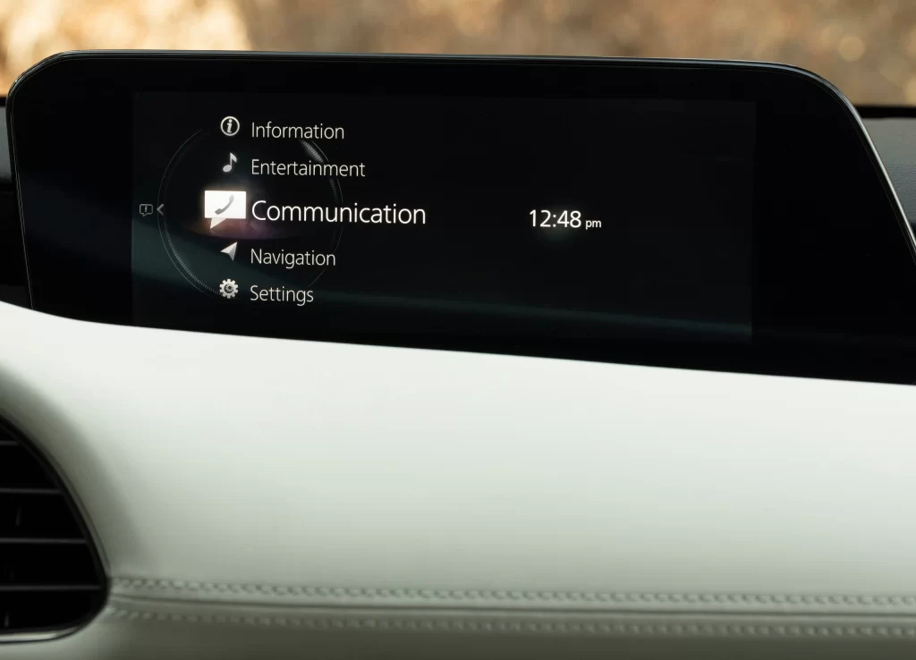 Dashboard Navigation Screen Close Up Display