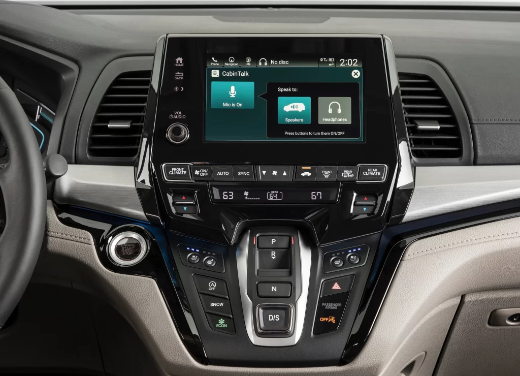 Dashboard Touchscreen Display View