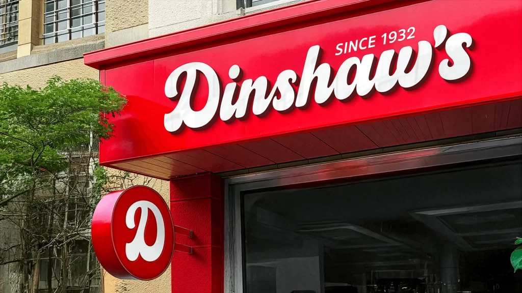 Dinshaw’s Storefront Signage