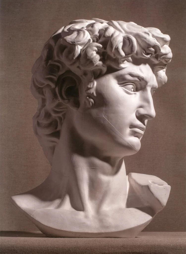 Alexander the Great Plaster Bust Three Quarter View