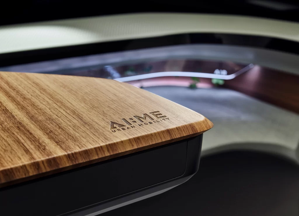 Electric Vehicle Minimalist Dashboard Interior