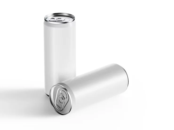 Energy Drink Can Mockup Silver