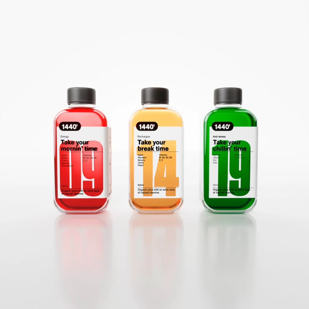 Energy Drinks With Different Flavors Bottle