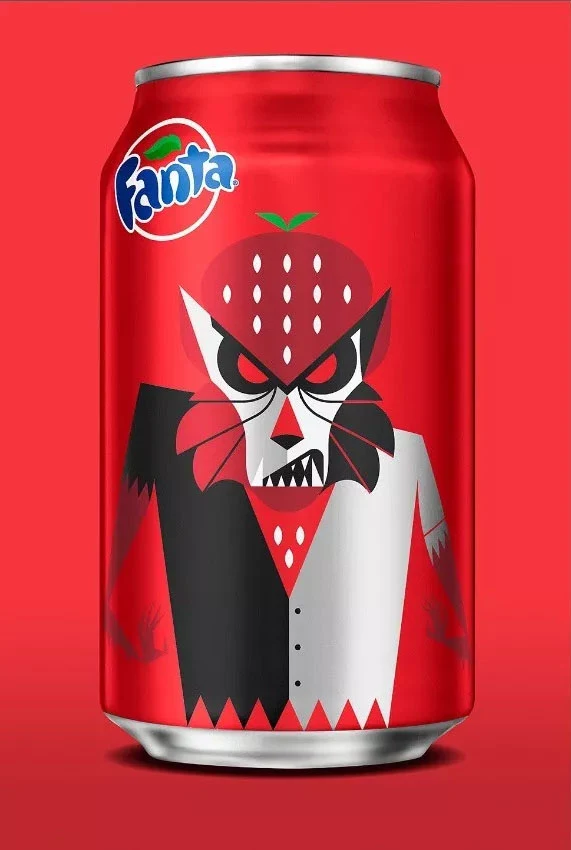 Fanta Stylized Character Can