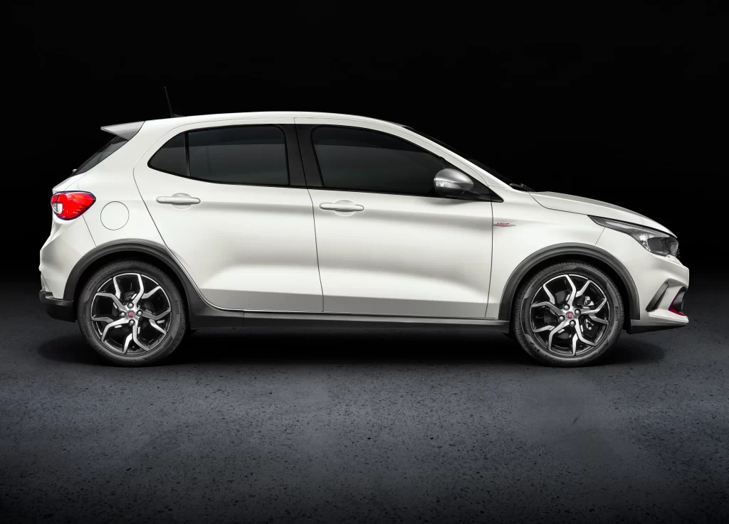Fiat 500X Side View White Car Photography