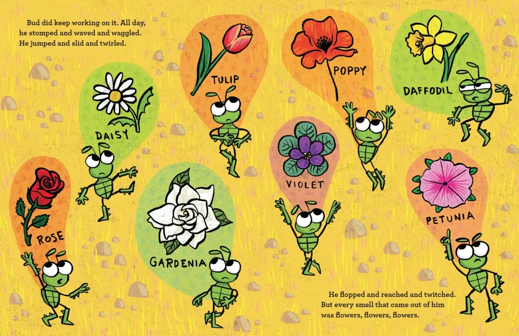 Flower Work Unstinky Book Spread
