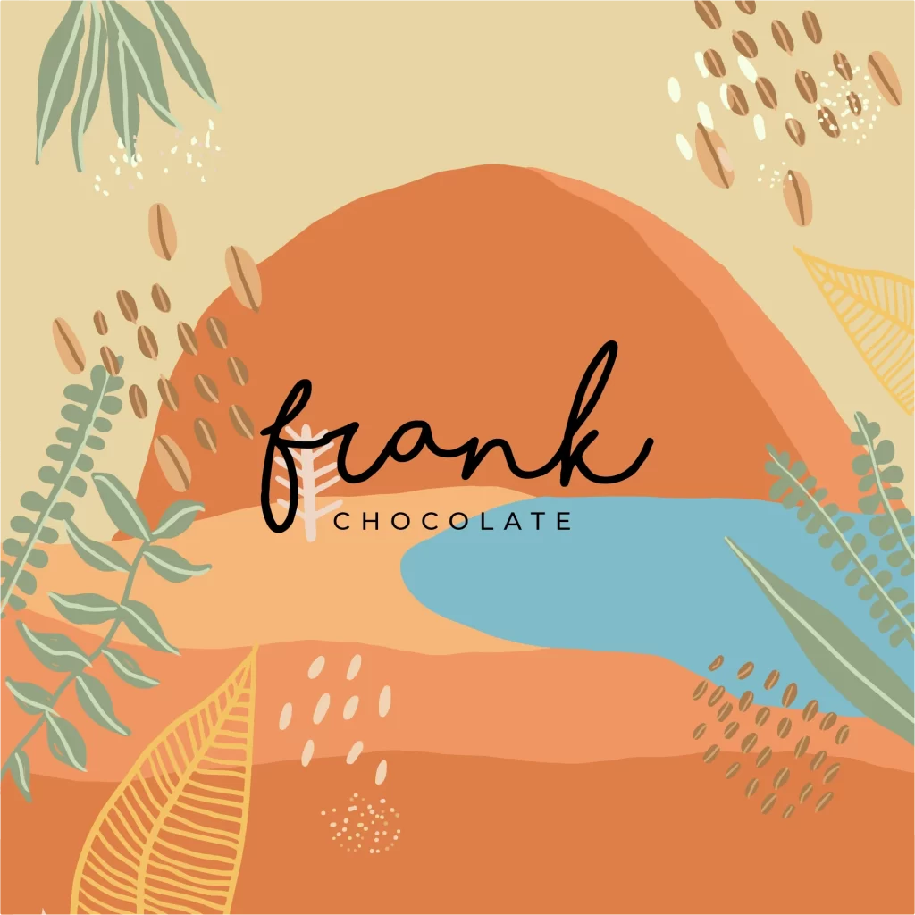 Frank Chocolate Brand Identity Illustration