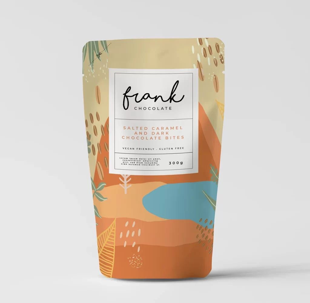 Frank Chocolate Salted Caramel Bites Packaging