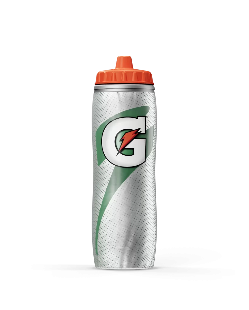Gatorade Silver Insulated Bottle Product Shot