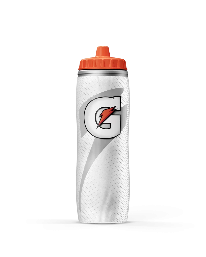 Gatorade White Insulated Bottle Product Shot