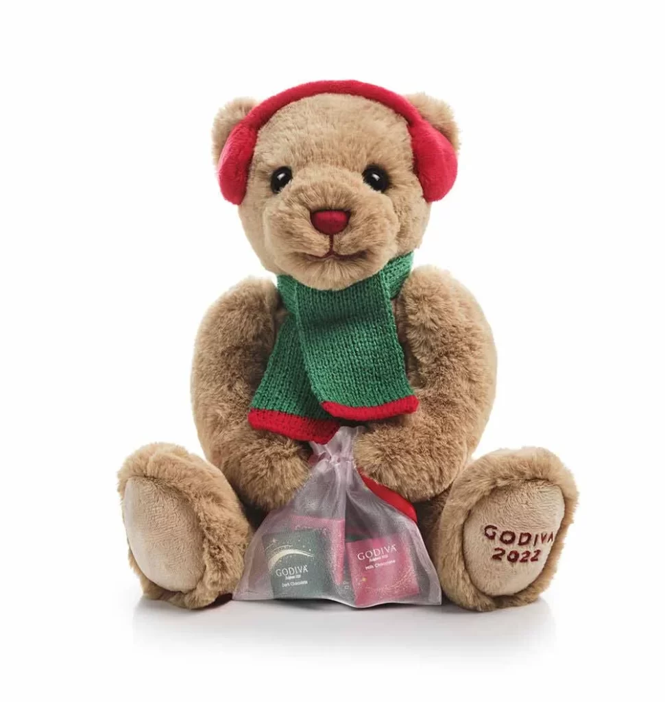 Godiva Limited Edition 2022 Holiday Bear Packaging