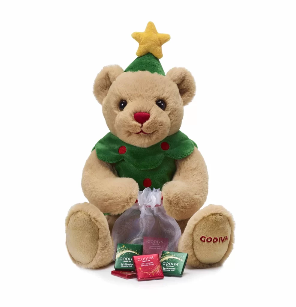 Godiva Limited Edition 2023 Holiday Bear Packaging