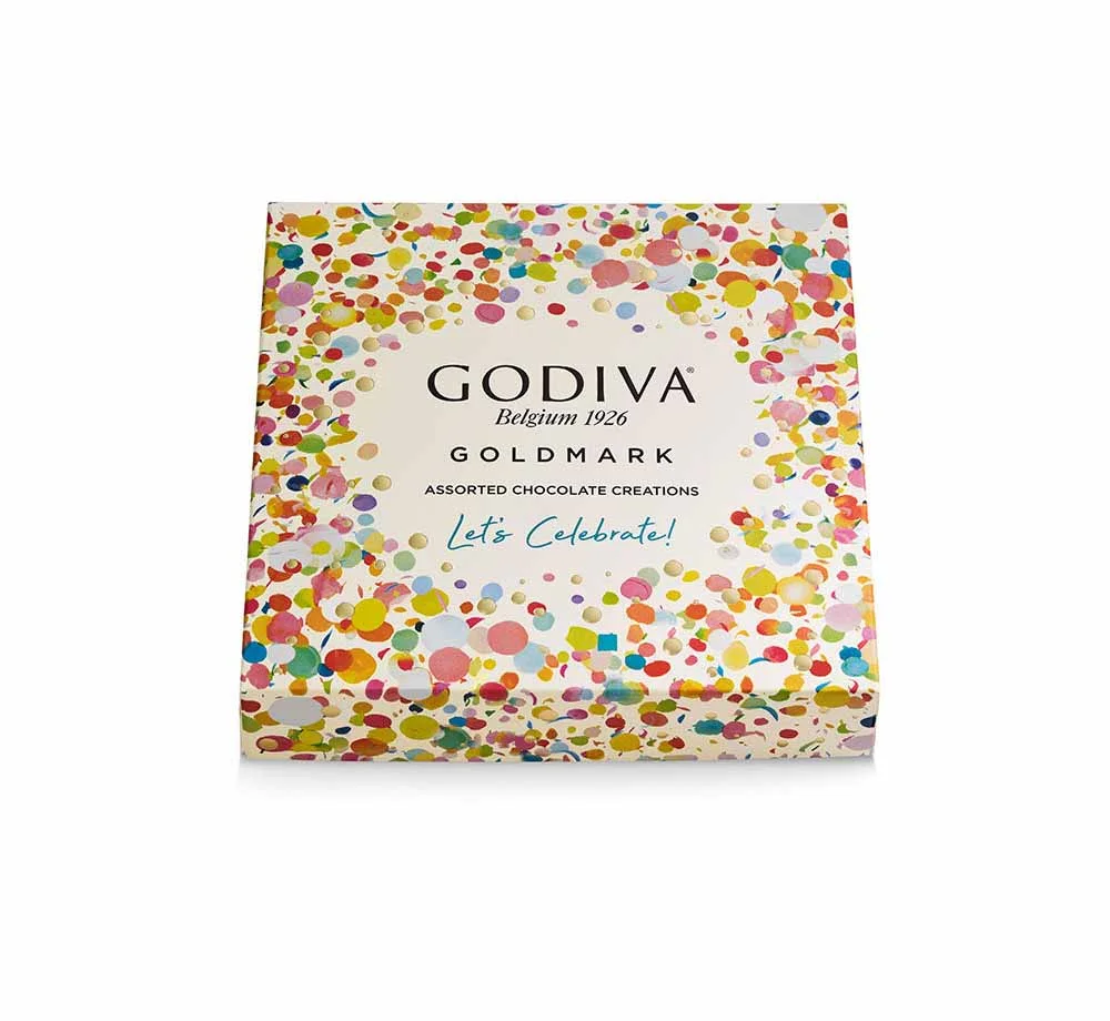 Godiva Limited Edition Assorted Cake Inspired Chocolates 18 pc. Packaging