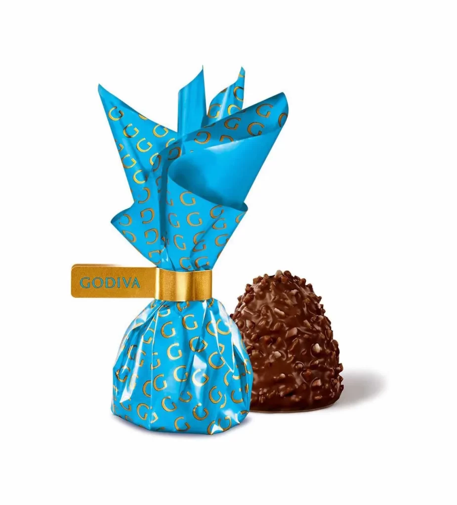 Godiva Milk Chocolate Coconut Crunch Domes Set of 6 4.3 oz each Packaging