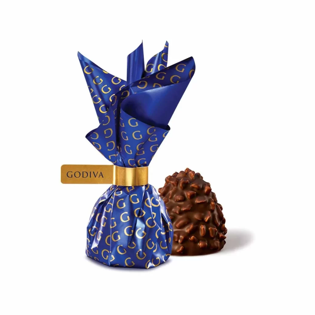 Godiva Milk Chocolate Crispy Hazelnut Domes Set of 6 4.2 oz each Packaging