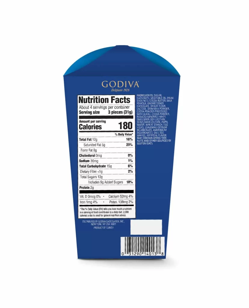 Godiva Milk Chocolate Crispy Hazelnut Domes Set of 6 4.2 oz each Packaging