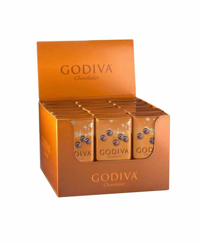 Godiva Milk Chocolate Pearls Set of 18 Packaging