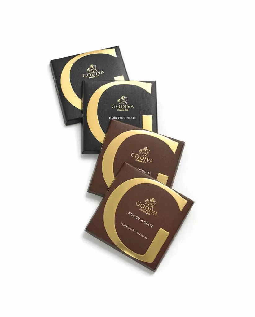Godiva Murder on the Orient Express G by Godiva Chocolate Bar Classic Gift Set 4 pc. Packaging