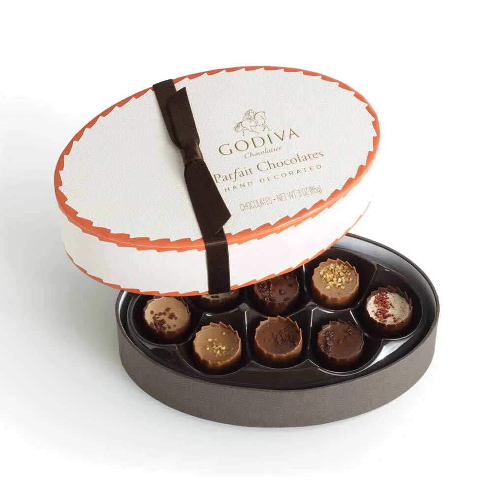 Godiva Parfait Chocolates Gift Box Packaging