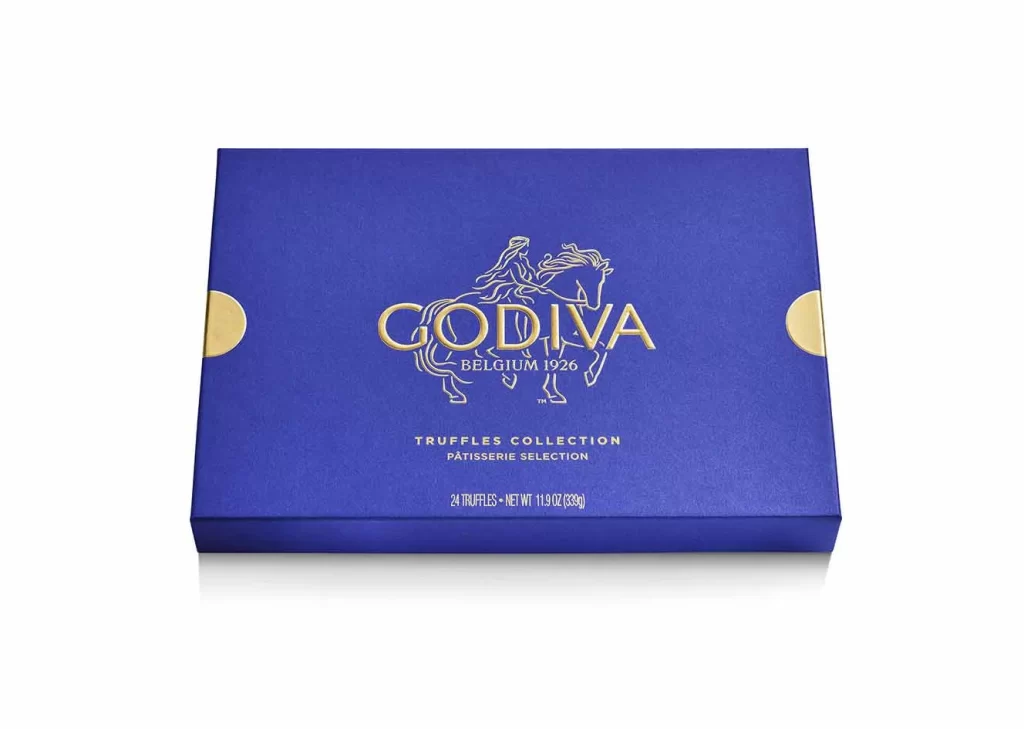 Godiva Patisserie Chocolate Truffles Gift Box 24pc. Packaging