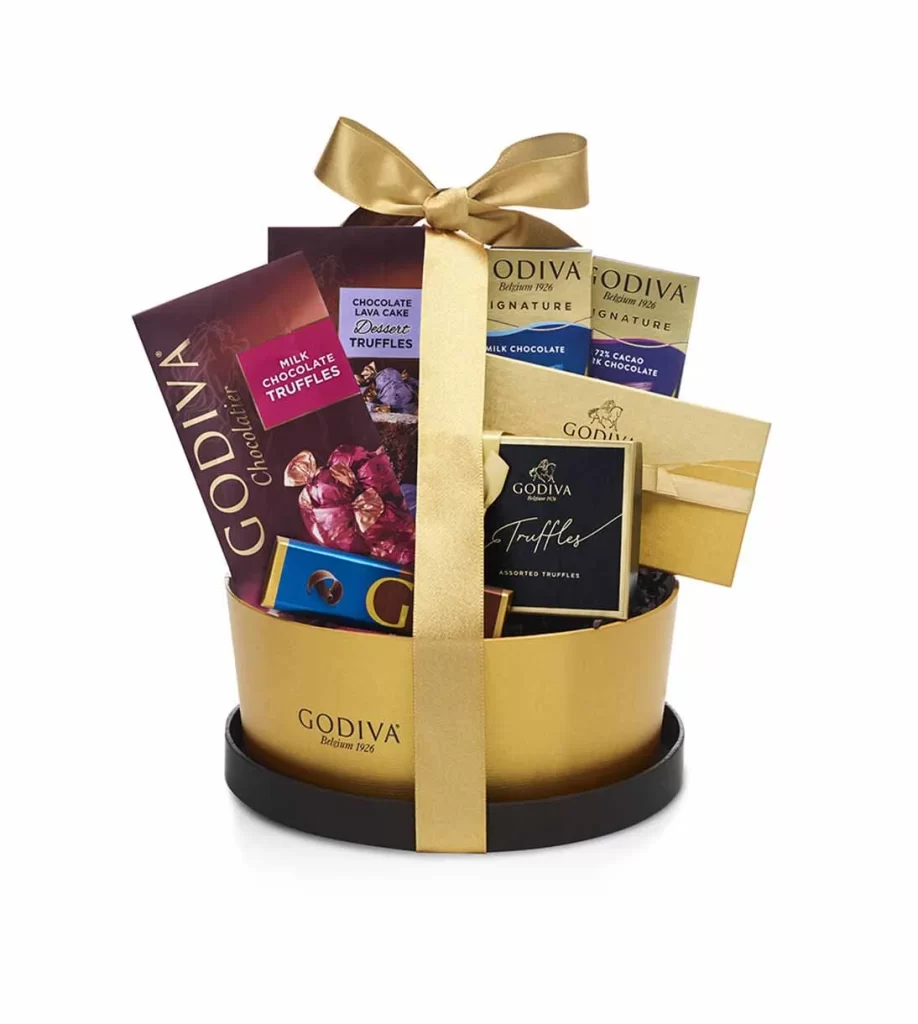 Godiva Signature Chocolate Basket Classic Ribbon Packaging