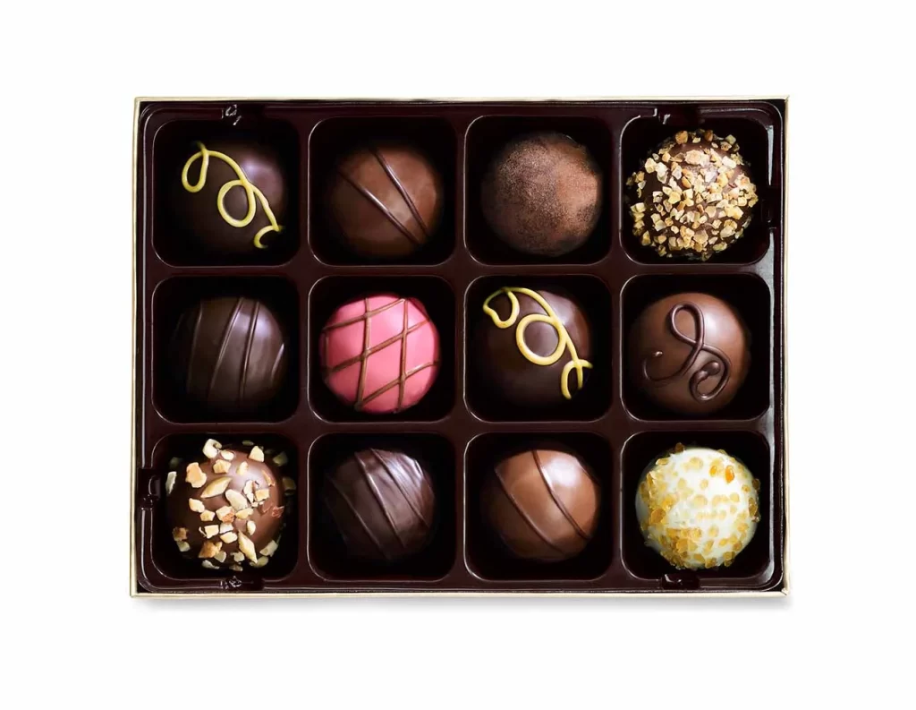 Godiva Signature Chocolate Truffles Gift Box 12 pc. Packaging