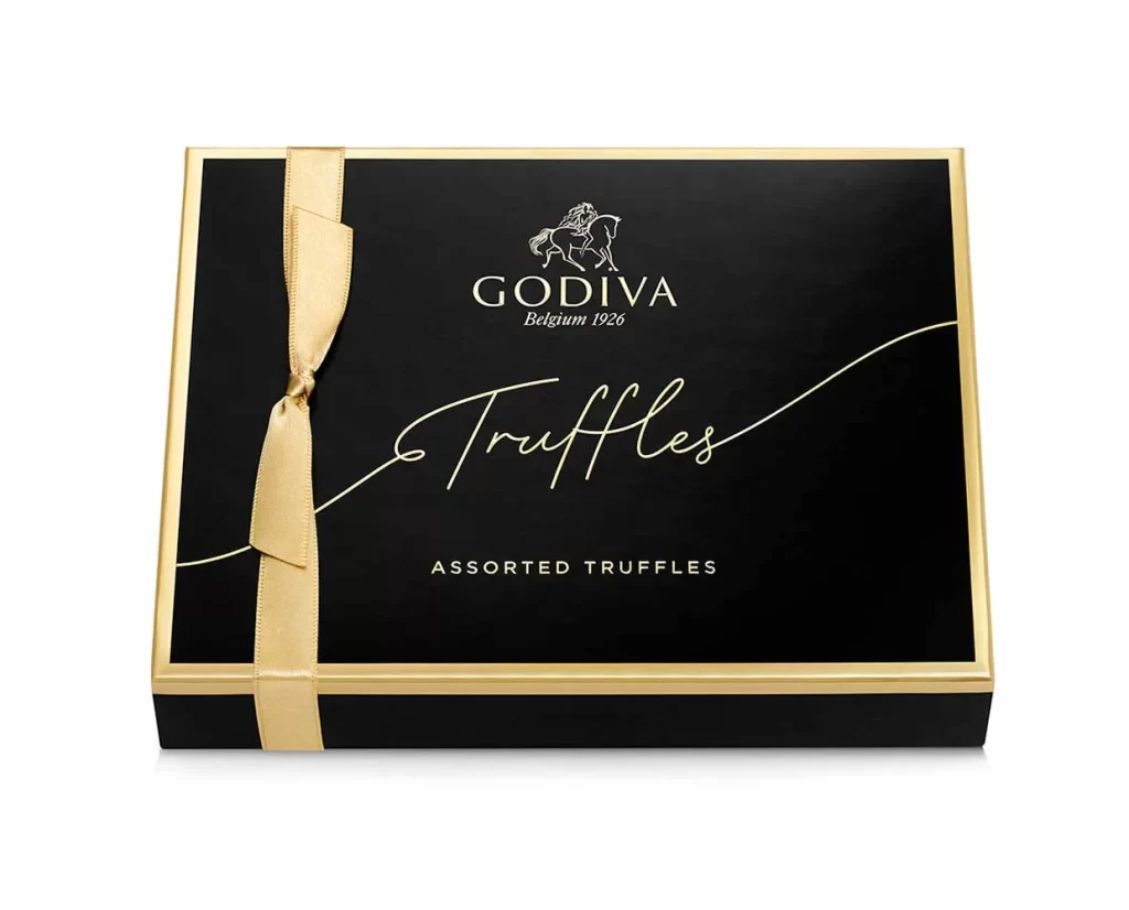 Godiva Signature Chocolate Truffles Gift Box 12 pc. Packaging