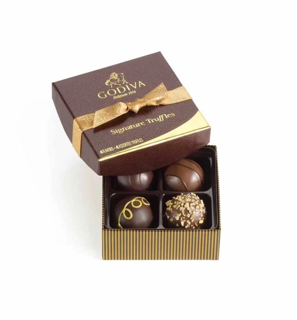 Godiva Signature Gift Basket Classic Ribbon Packaging
