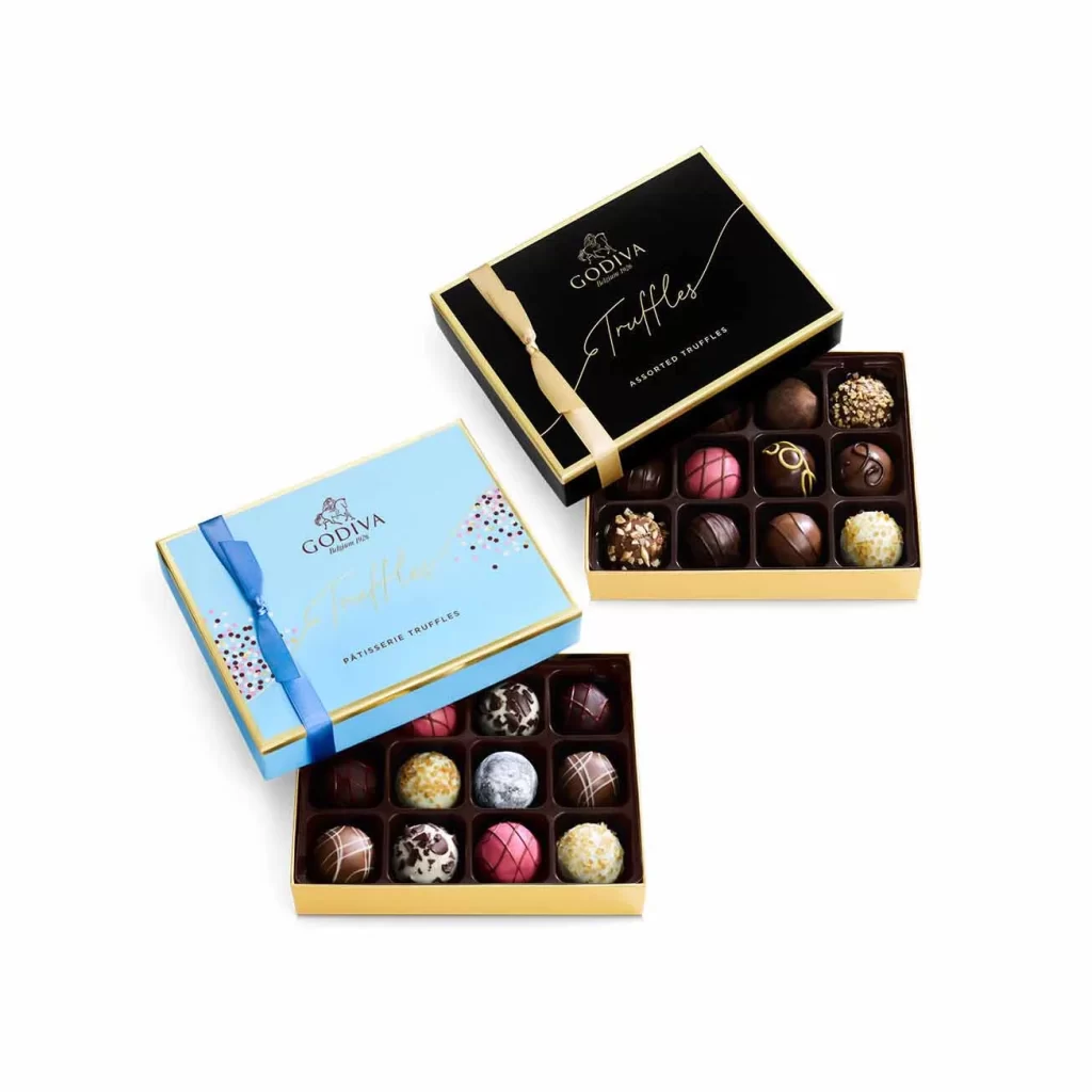 Godiva Signature Truffles Gift Box 12 pc. Patisserie Dessert Truffles Gift Box 12 pc. Packaging