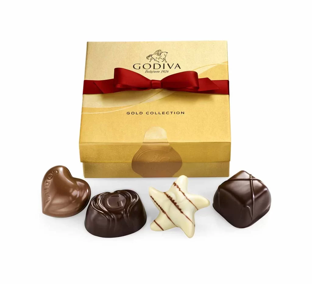 Godiva Spirit of the Season Gift Basket Packaging
