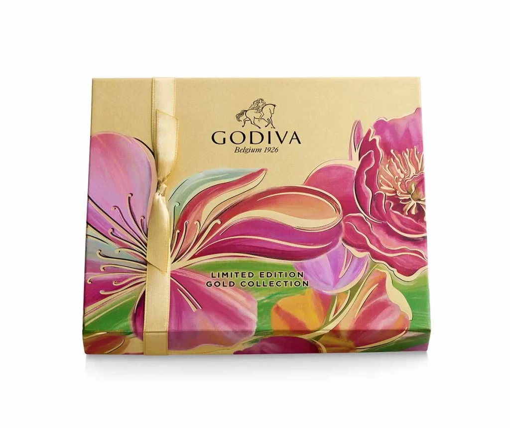 Godiva Spring Flowers Gift Set Packaging