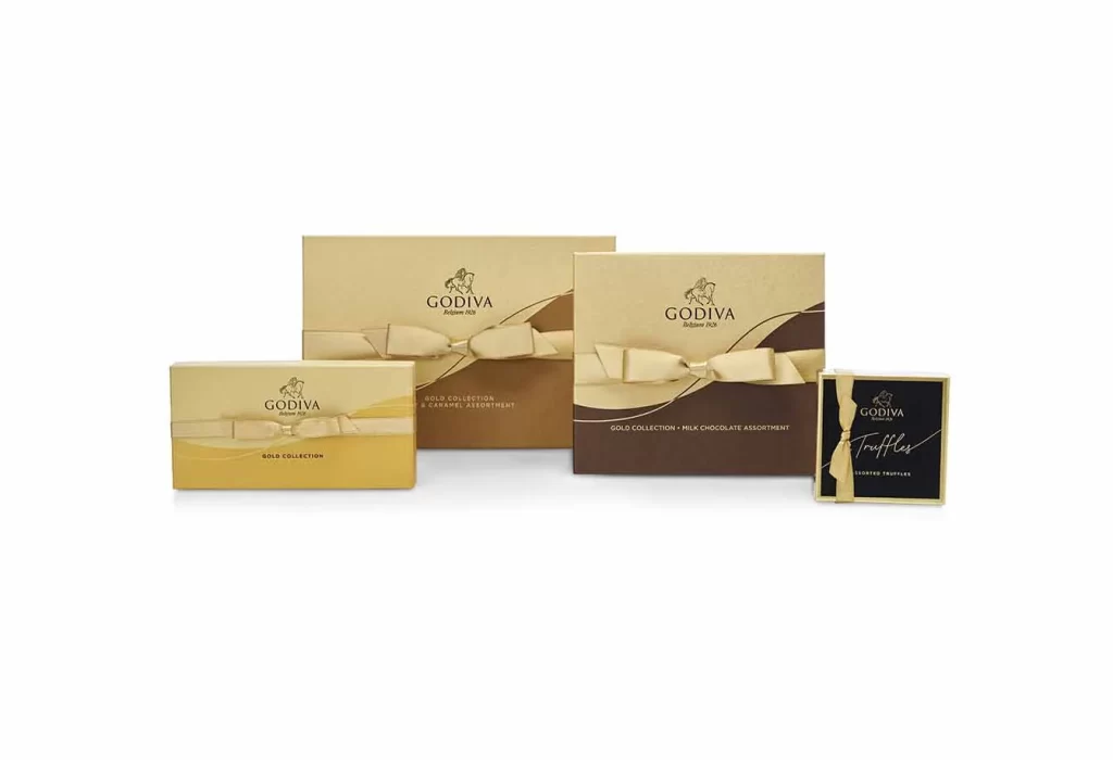 Godiva Sweet Surprise Gift Tower Happy Birthday Ribbon Packaging