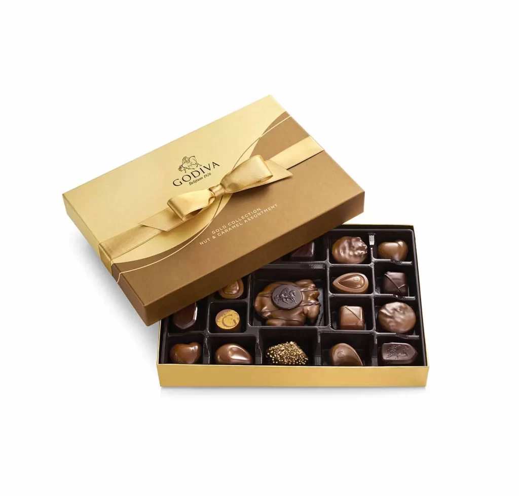 Godiva Sweet Surprise Gift Tower Thank You Ribbon Packaging
