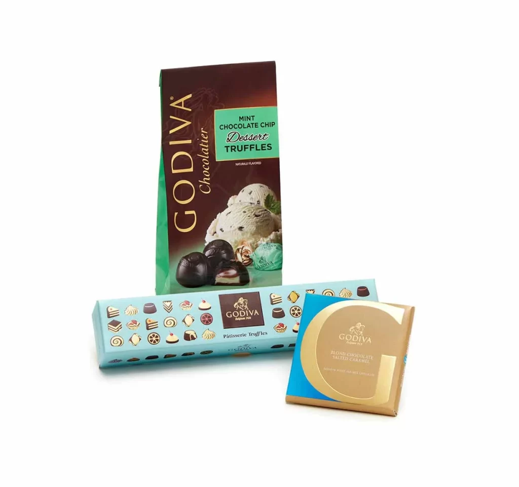 Godiva Treat Yourself Chocolate Sampler Packaging