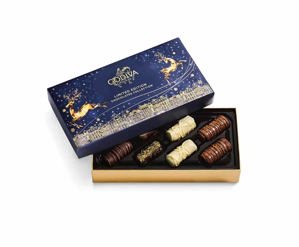 Godiva Winter Wishes Gift Set Packaging