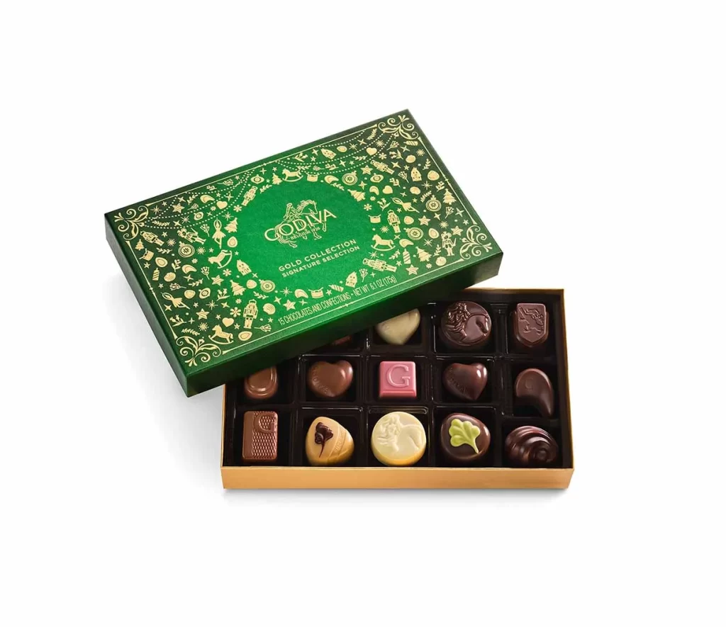 Godiva Winter Wishes Gift Set Packaging