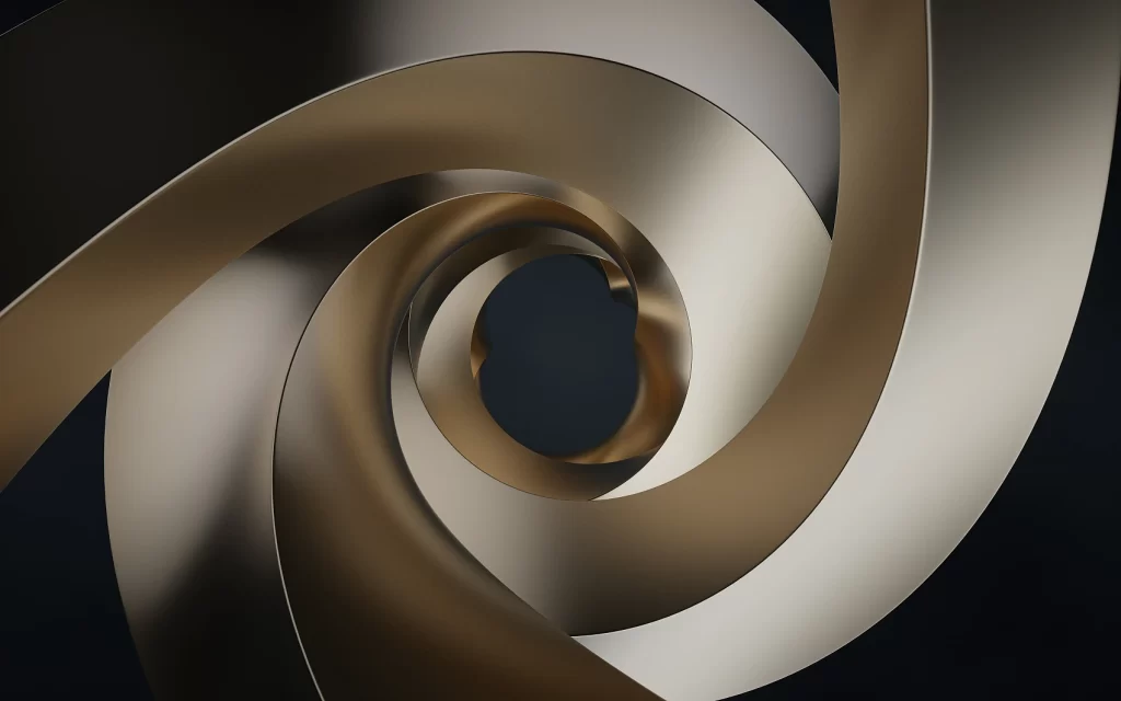 Gold 3D Ethereal Gradient Background