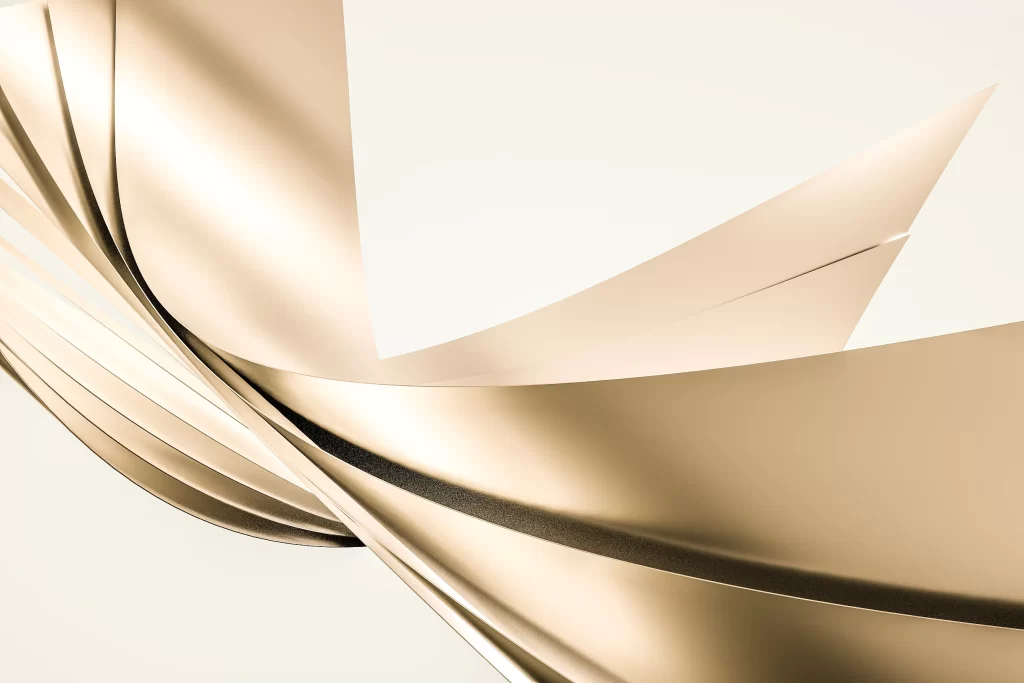 Gold 3D Glow Gradient Background