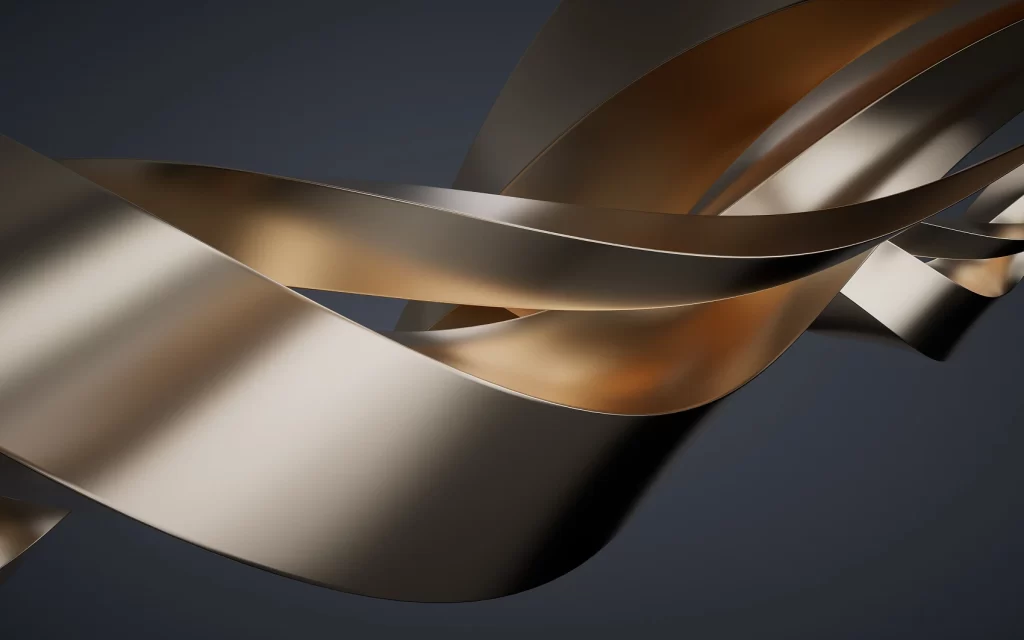 Gold 3D Minimal Gradient Background