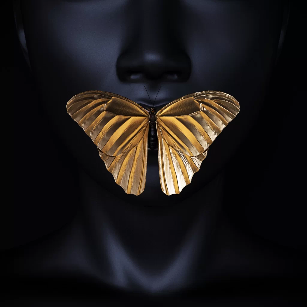 Gold 3D Warm Gradient Background