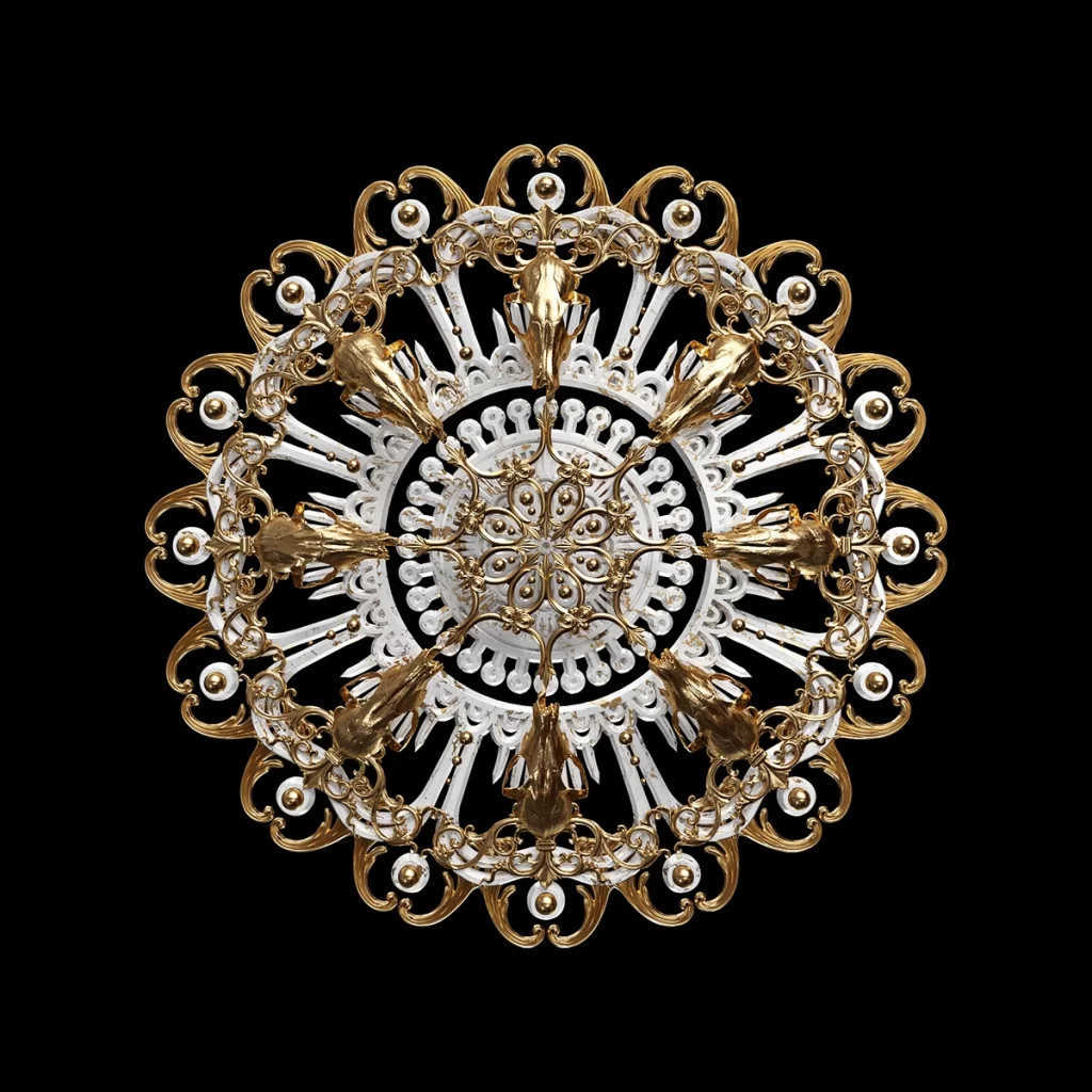Gold Layered 3D Background