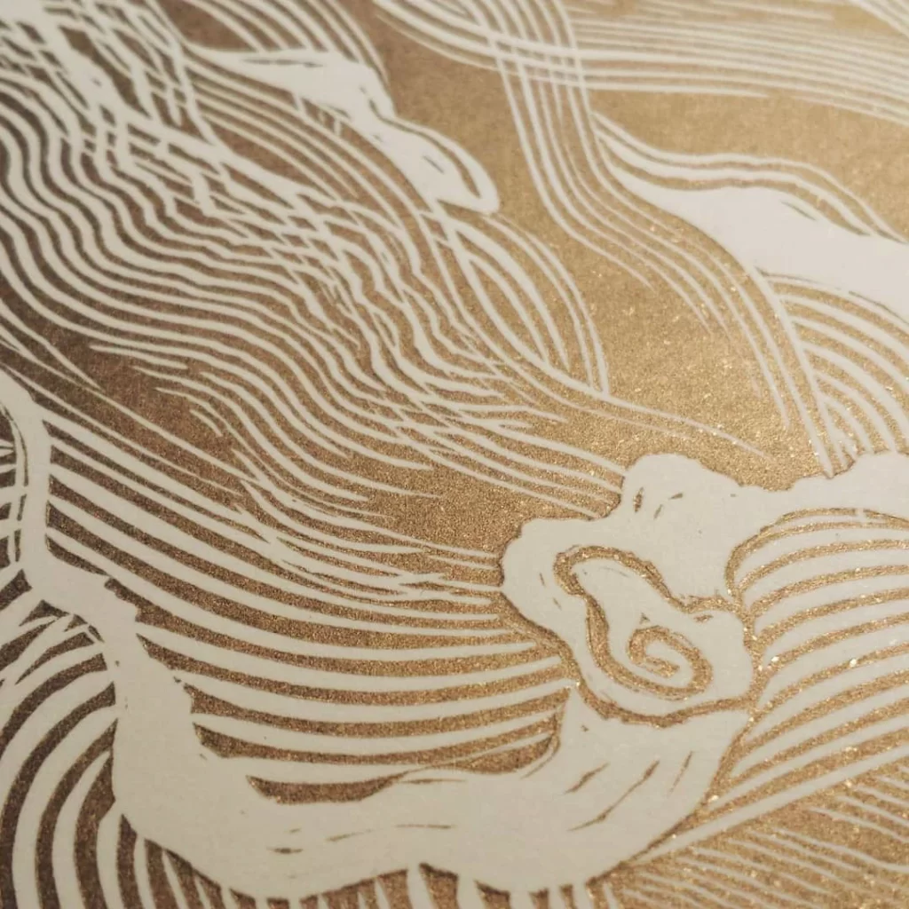 Gold Layered Texture Background