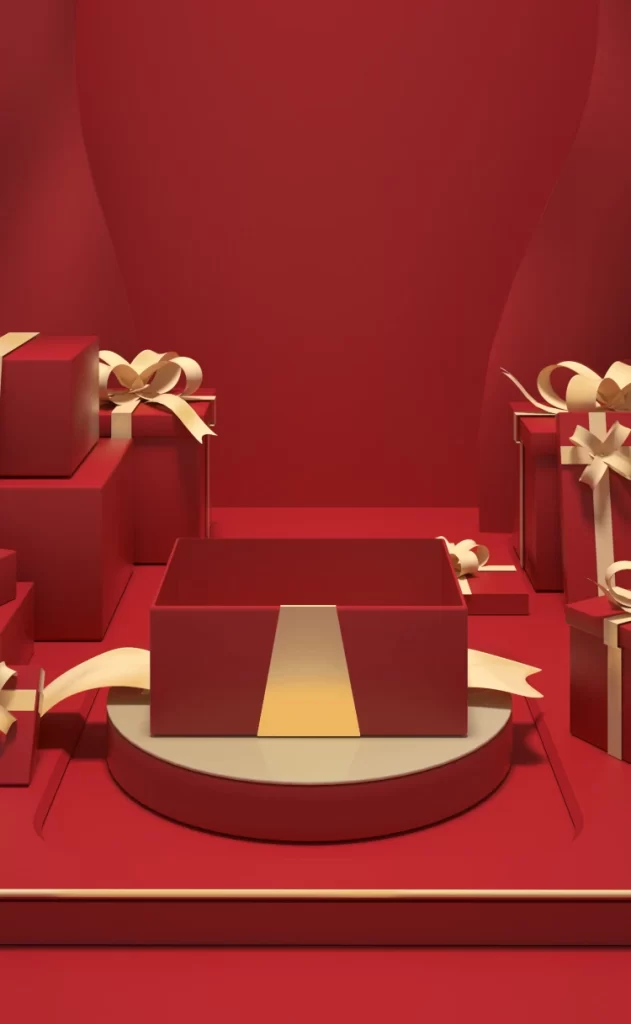 Gold Misty 3D Background