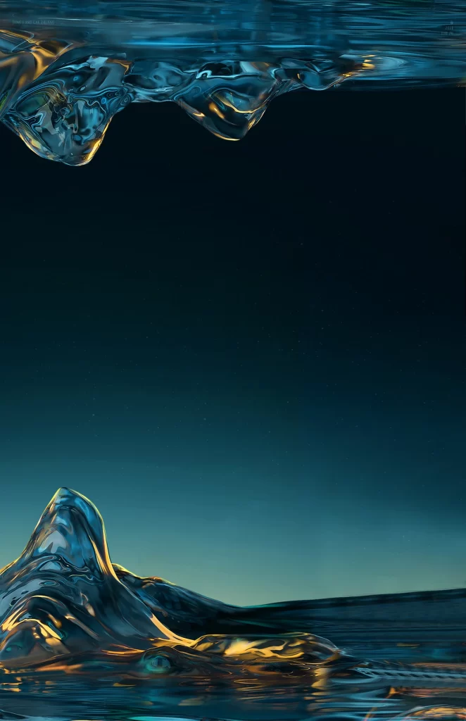 Gold Mountain 3D Background