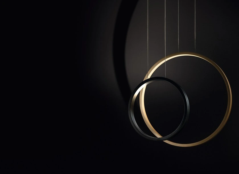 Gold Neon 3D Background