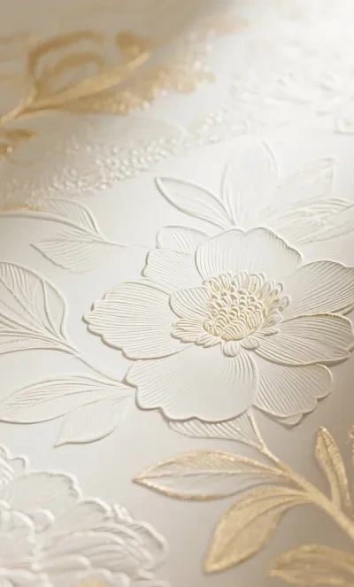 White Flower Texture Background
